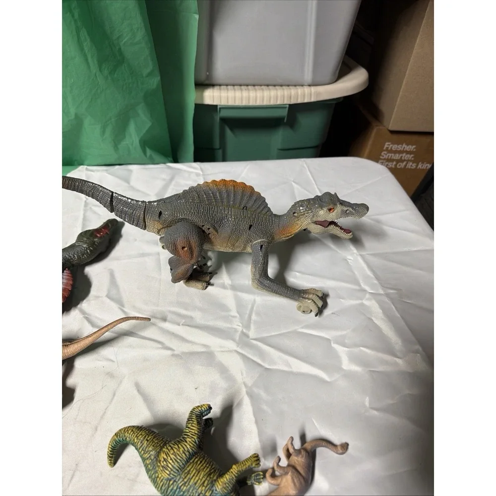 Lot of Dinosaur‎ Figures Spinosaurus T-Rex Stegosaurus Mixed Toy Set